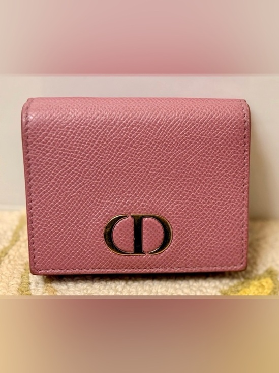 Dior Handbags - CHRISTIAN DIOR 30 Montaigne CD Logo Pink Barbie Coquette Compact Wallet Case